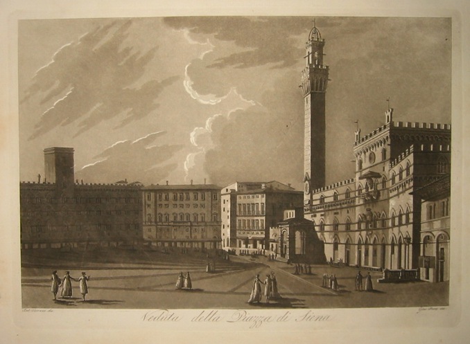 Pera Giuseppe Veduta della Piazza di Siena 1801-1803 Firenze